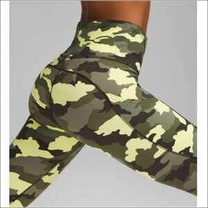 Women's Lululemon Fast Free High Rise Crop Camo Leggings-LW5BXRS-Size 6